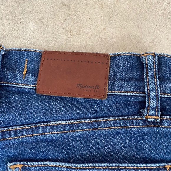 Madewell blue skinny skinny destroyed jeans 25 - Picture 6 of 7